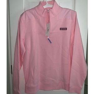 Pink quarter zip